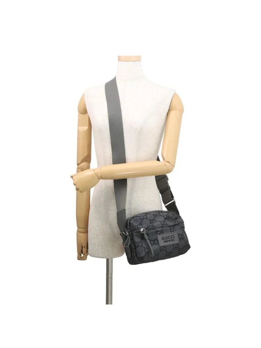 Gucci Shoulder Bag Econylon GG Polyester Black - Picture 4 of 10